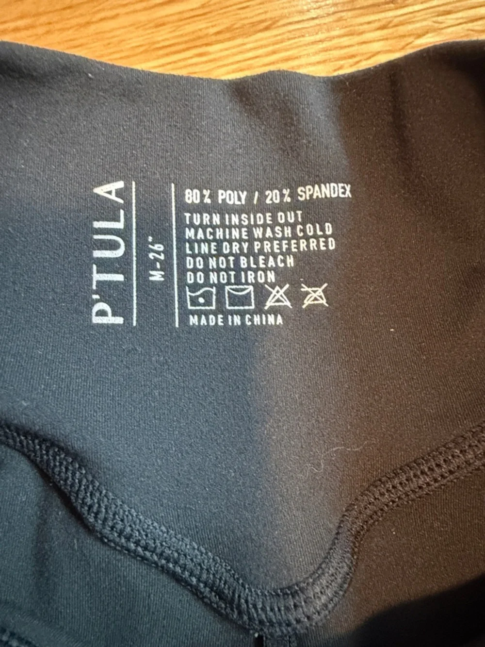 NWOT P'tula Black High-Waist Leggings - Picture 2 of 4